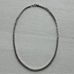 Blue Nile 18" Box Chain Necklace Sterling Silver (2mm) Solid, Similar to Tiffany
